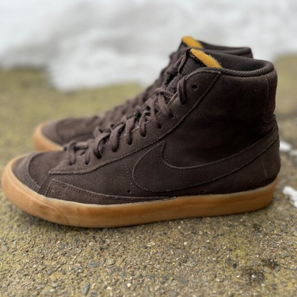 Nike Blazer Mid 77 Suede Lace Sneakers Sz 10 - Picture 3 of 11